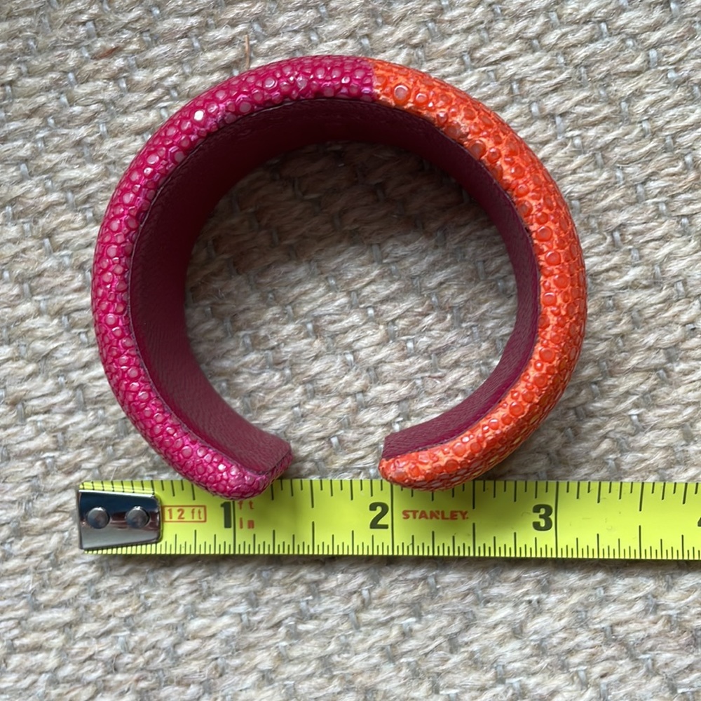 Dannijo sing ray bracelet  / cuff orange and pink - Picture 5 of 7